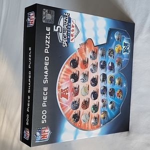 NFL Football Helmet Shaped Puzzle 500 Pieces.  III